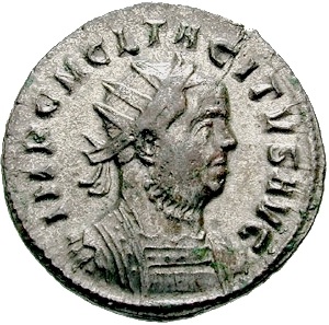 Tacitus Roman Emperor reigned 275-276 CE Ticinium Mint    RIC V pt. 1 172 Estiot 1551-1553